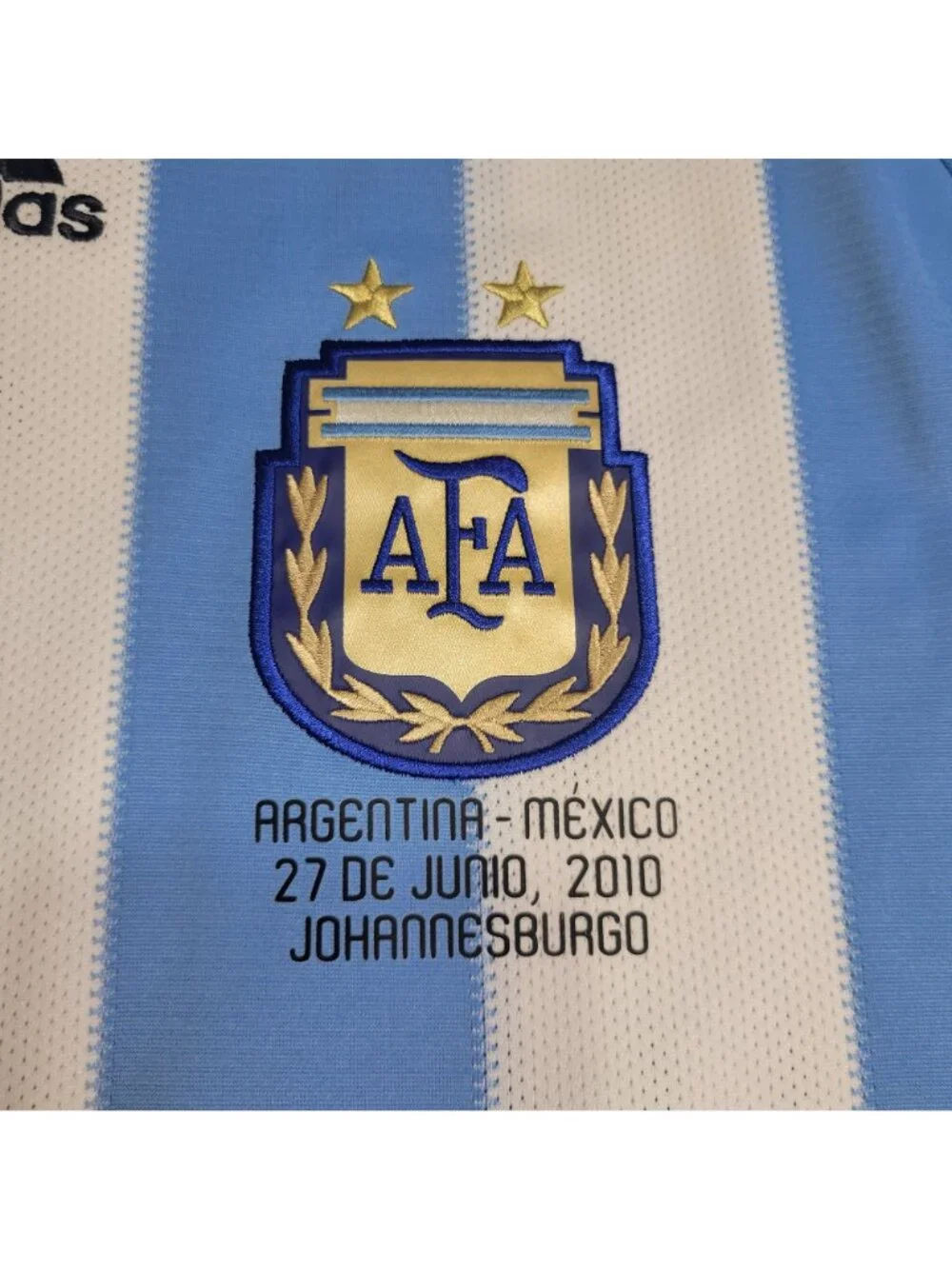 Messi Argentina 2010 WORLD CUP Soccer Jersey BNWT L SKU# P47066